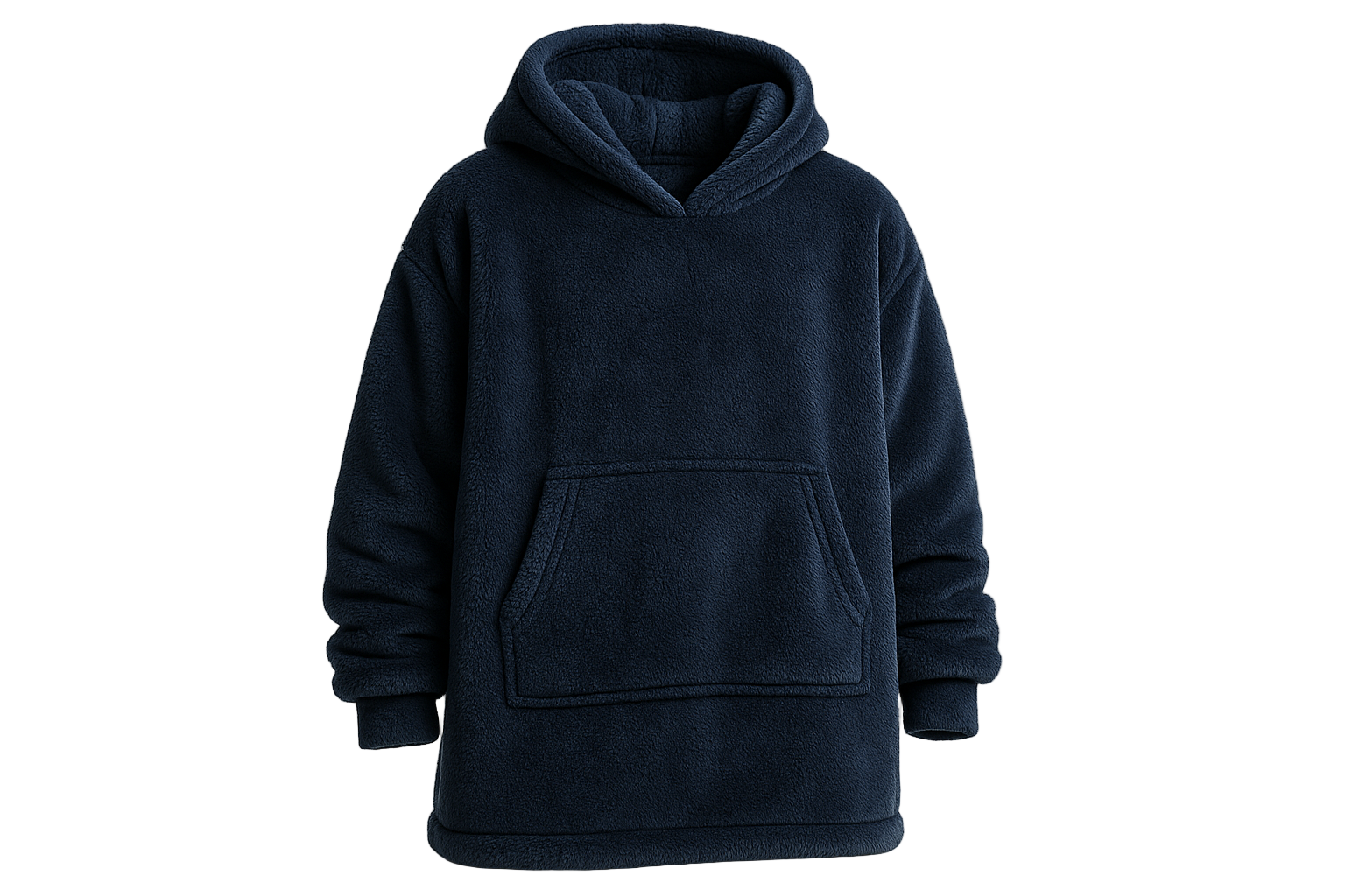 navy blue blanket hoodie